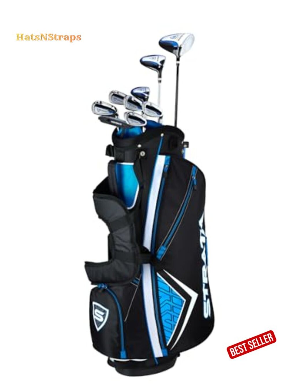 12-Piece Complete Golf Set Right Hand Steel Regular Flex